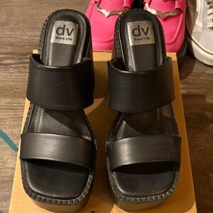 Dolce Vita Black Leather Sandals